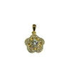 Gold Plated Silver Cz Stone Pendant