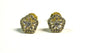 Gold Plated White Cz Silver Earring