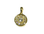 Gold Plated Silver Cz Stone Pendant