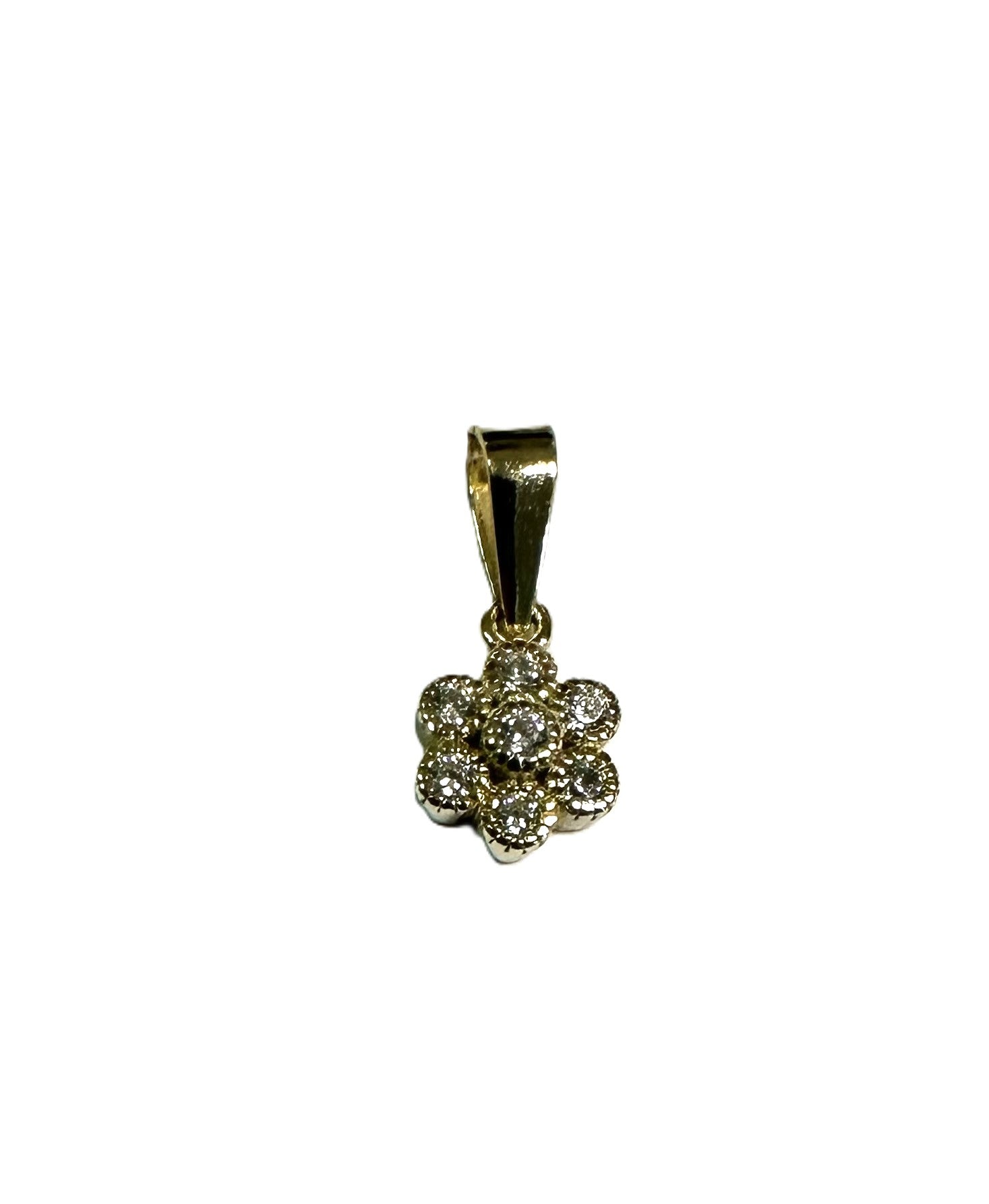 Gold Plated Silver Cz Stone Pendant
