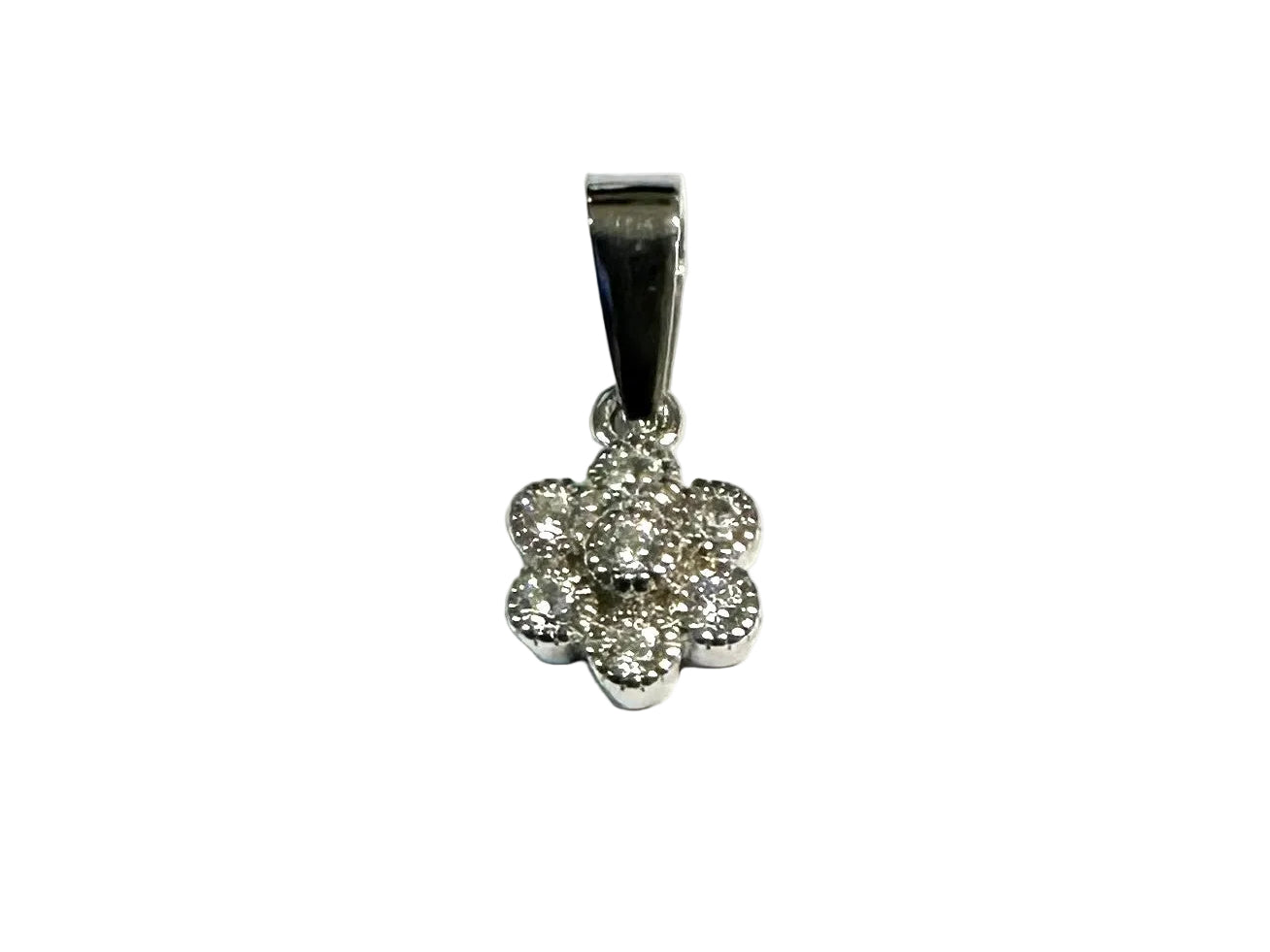 Silver Cz Stone Pendant