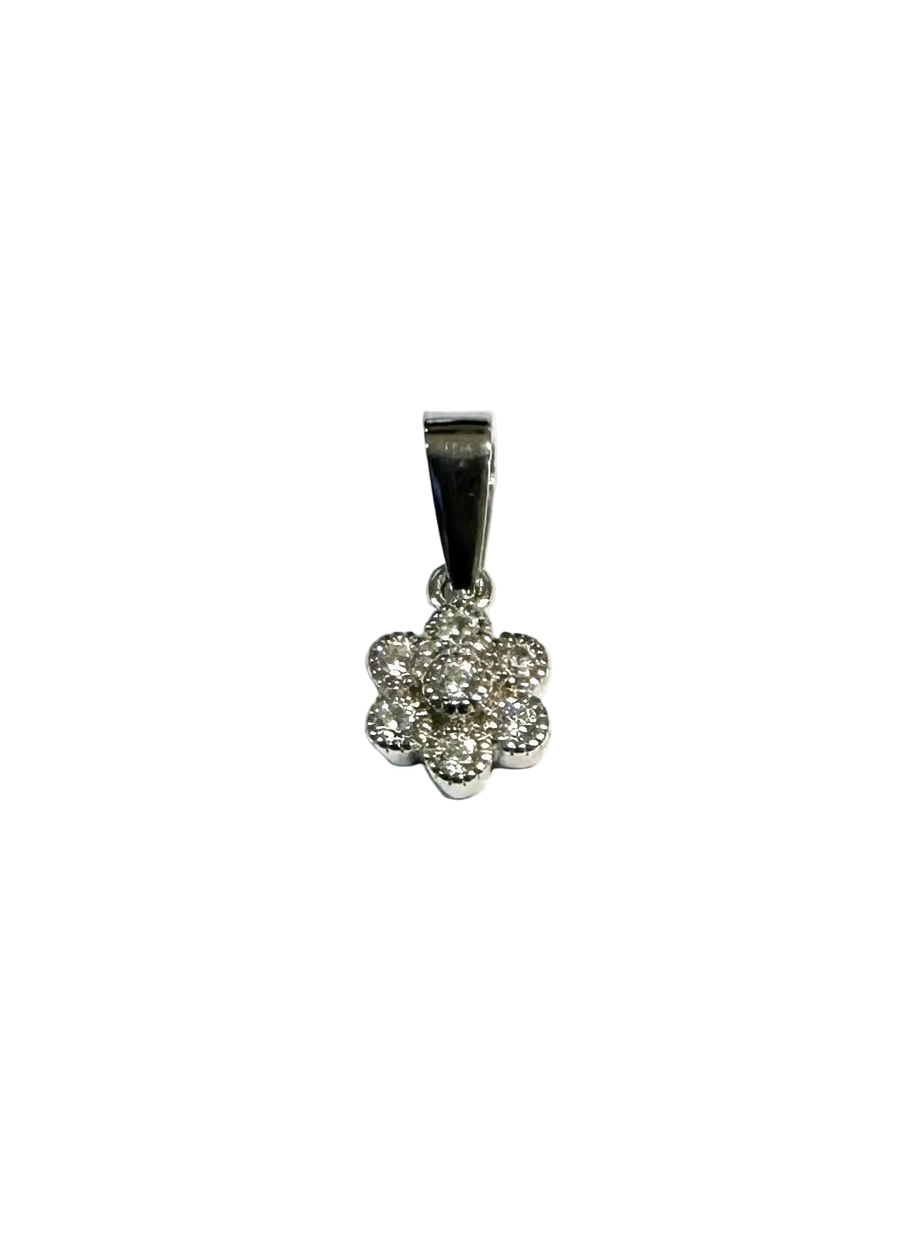 Silver Cz Stone Pendant