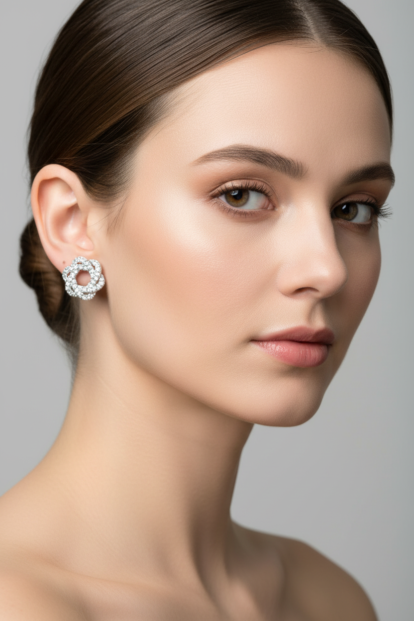Silver Cz Stone Pendant
