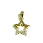 Gold Plated Silver Star Design Pendant