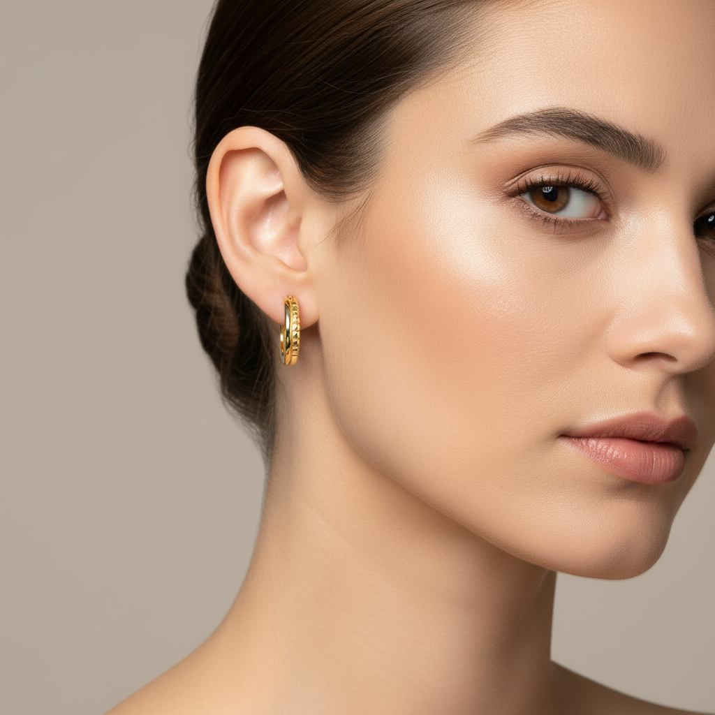 Gold Plated Silver earring