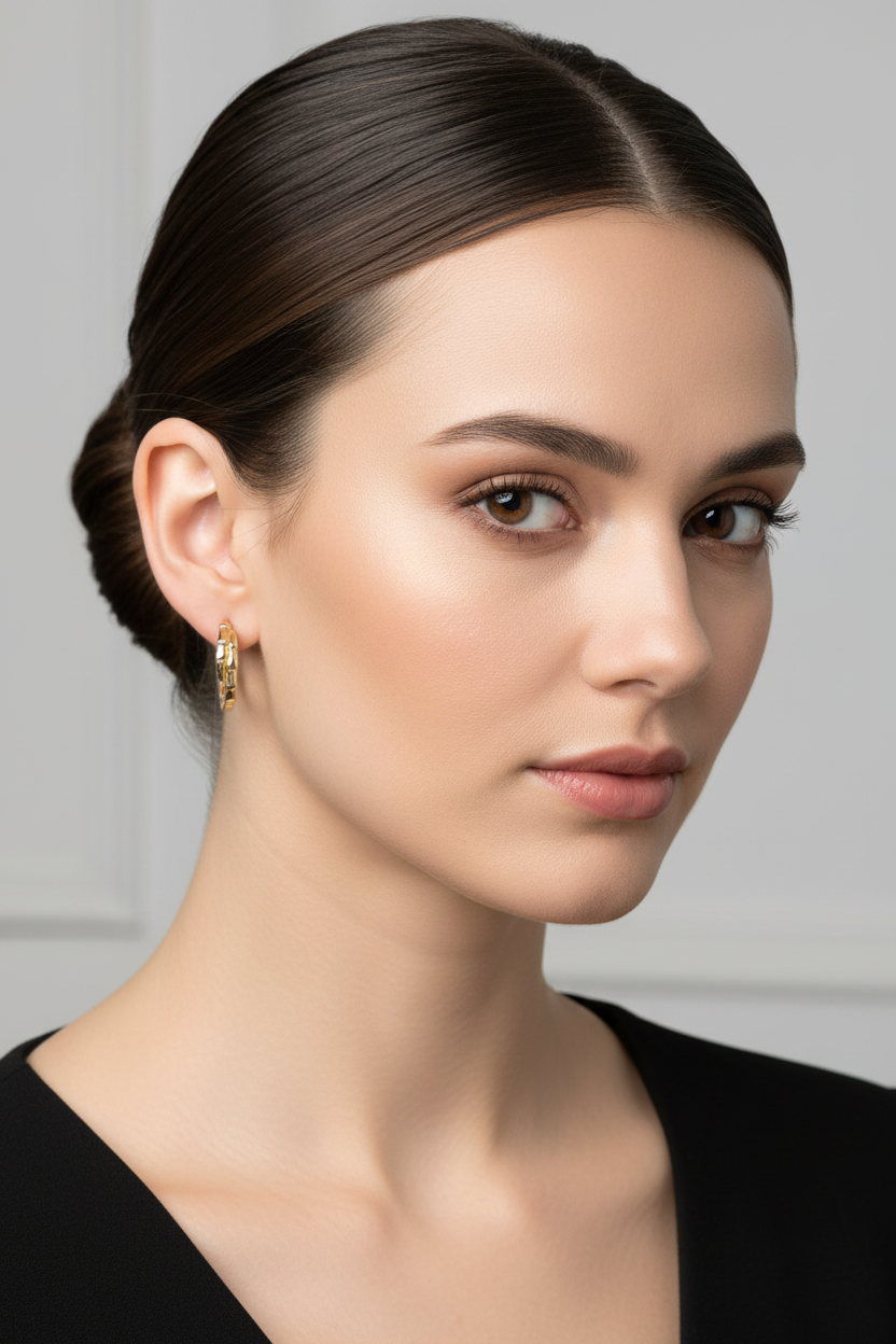 Gold Plated Silver earring