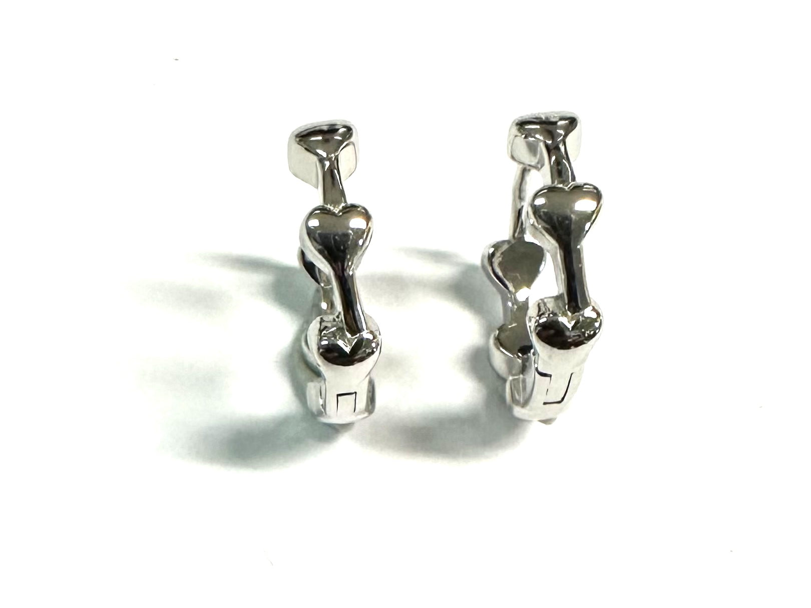 Silver Heart Design earring