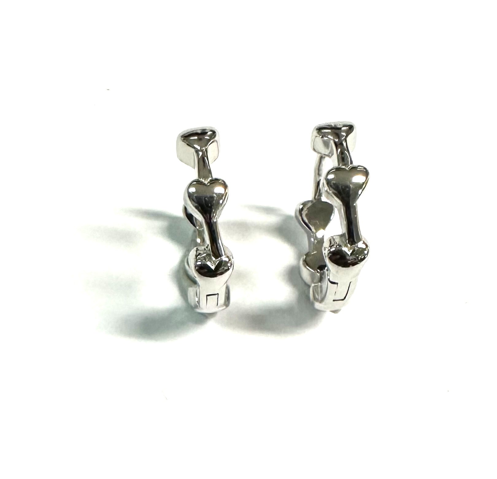 Silver Heart Design earring
