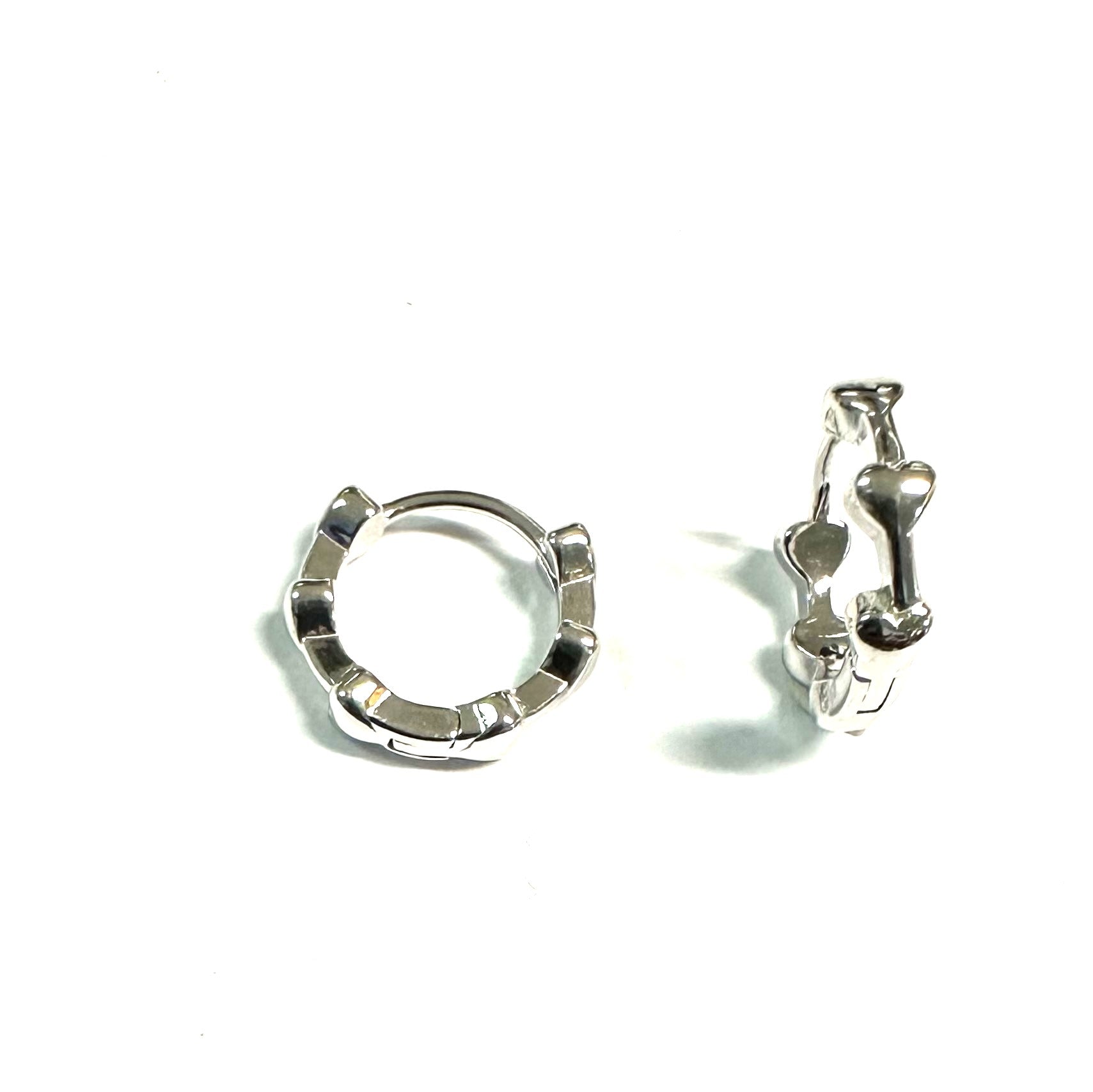 Silver Heart Design earring