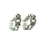 White Cz Silver Earring