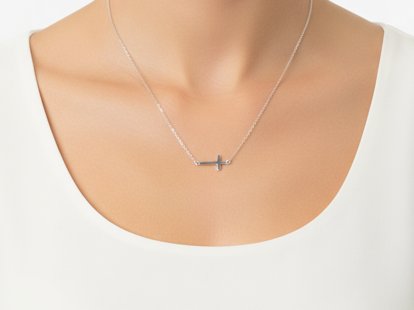 Silver Cross Necklace