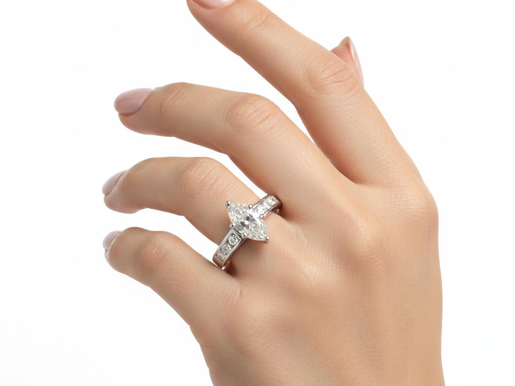 White Cubic Zirconia Silver Ring