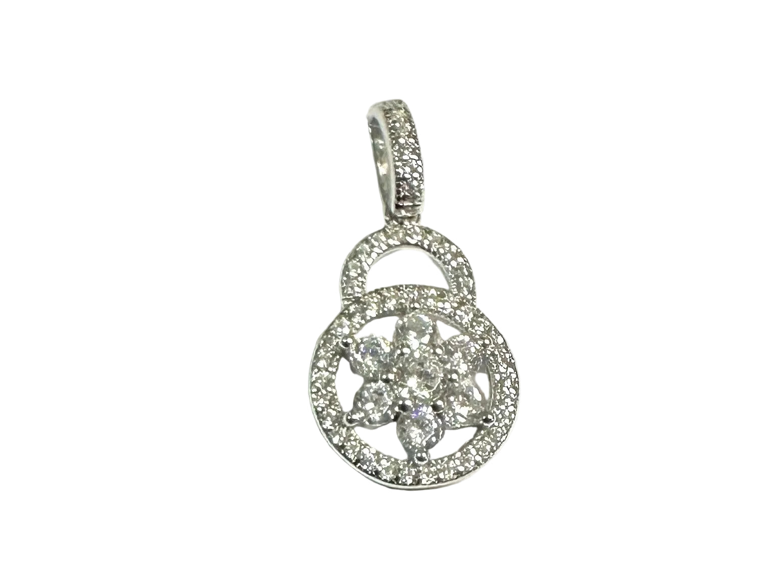 A White Cubic Zirconia Pendant