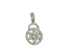 White Cz Silver pendant