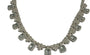 Silver Aquamarine And White CZ Necklace