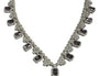 Amethyst And White Cubic Zirconia Silver Necklace