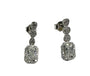 White Cubic Zirconia Silver Earring