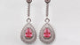 A Ruby Cubic Zirconia Earring