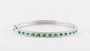 Emerald Cubic Zirconia Bangle