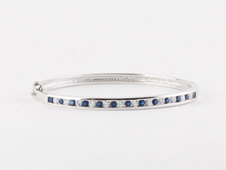 Sapphire Cubic Zirconia Bangle