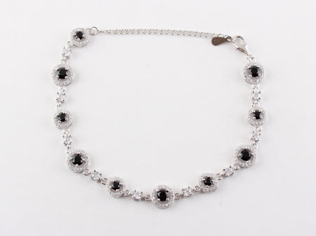 A Black Cubic Zirconia Bracelet