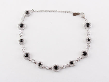 A Black Cubic Zirconia Bracelet
