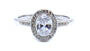 A White Cubic Zirconia Ring.