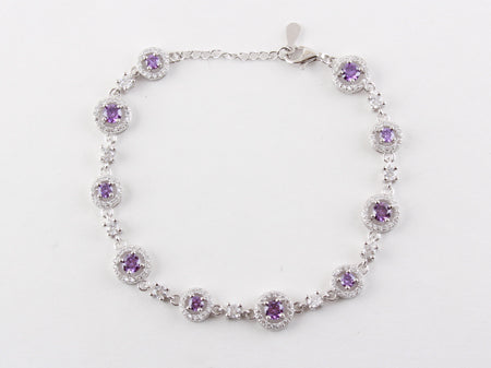 A Amethyst Cubic Zirconia Bracelet