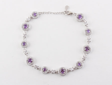 A Amethyst Cubic Zirconia Bracelet
