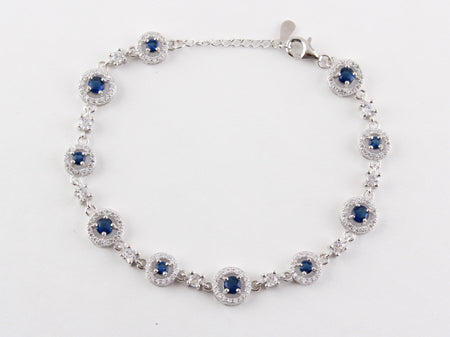 A Sapphire Cubic Zirconia Bracelet