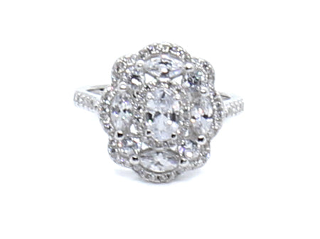 A White Cubic Zirconia Ring