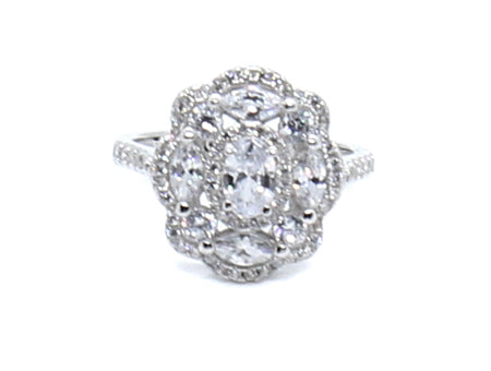 A White Cubic Zirconia Ring