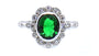 A Emerald Cubic Zirconia Ring