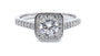 A White Cubic Zirconia Ring
