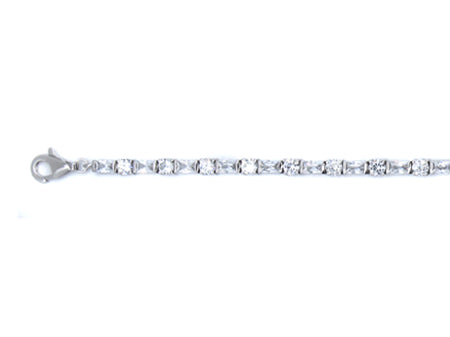 A White Cubic Zirconia Bracelet