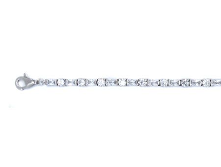 A White Cubic Zirconia Bracelet