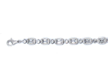 A White Cubic Zirconia Bracelet