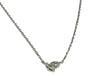 Silver White CZ Necklace