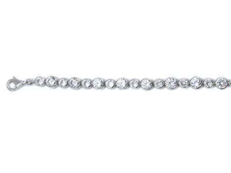 A White Cubic Zirconia Bracelet