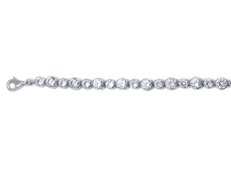 A White Cubic Zirconia Bracelet
