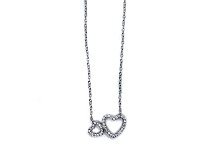 A Silver white CZ Necklace