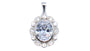 A White Cubic Zirconia Pendant.