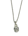 Silver White CZ Necklace