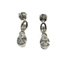 White Cubic Zirconia Silver Earring