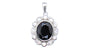 A Black & White Cubic Zirconia Pendant.