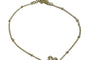 Yellow Plated Silver Cz Stone Set Flower Design Bracelet