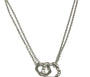 A Silver White CZ Necklace