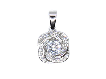 A Silver with White Pendant