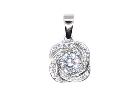 A Silver with White Pendant