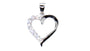 A White & White Cubic Zirconia Pendant.